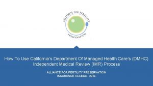 Department of managed health care california