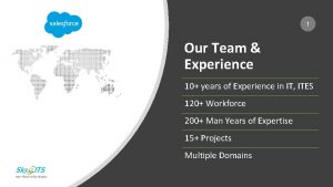 1 Our Team Experience 10 years of Experience