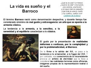 Que es el barroco