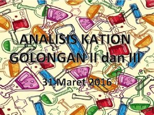 Tabulasi kation golongan 2