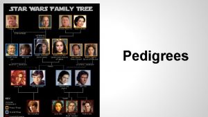 Pedigrees What are pedigree charts A pedigree for