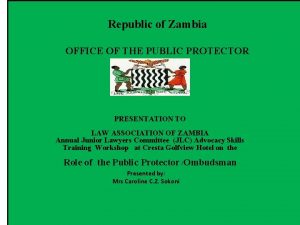 Functions of the public protector in zambia