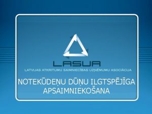 NOTEKDEU DU ILGTSPJGA APSAIMNIEKOANA SATURS NORMATVAIS REGULJUMS ESO