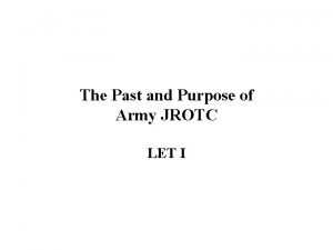 What is the purpose of jrotc