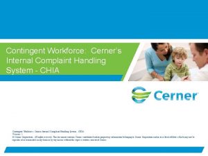 Workforce cerner