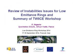 Review of Instabilities Issues for Low Emittance Rings