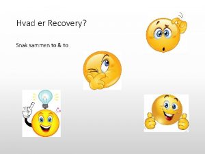 Hvad er recovery
