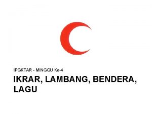 Slogan bulan sabit merah malaysia