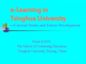 Web learning tsinghua