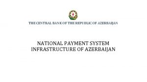 THE CENTRAL BANK OF THE REPUBLIC OF AZERBAIJAN