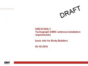 Iveco tachograph