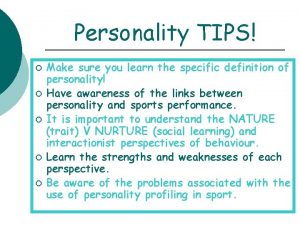 Timid personality
