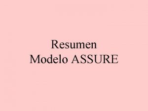 Modelo assure Modelo assure