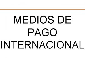 Orden de pago documentaria Orden de pago documentaria