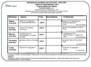 Speiseplan k12