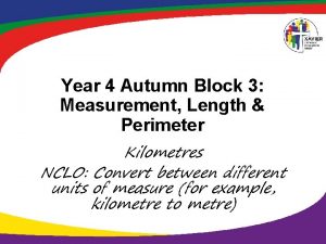 Year 4 Autumn Block 3 Measurement Length Perimeter
