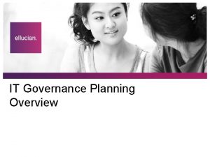 It governance planning