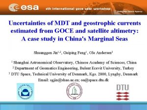 Uncertainties of MDT and geostrophic currents estimated from