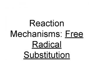 Monochloration du méthane Monochloration du méthane