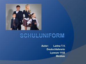 Schuluniform geschichte