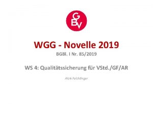 Wgg novelle 2019