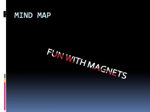Fun with magnets mind map