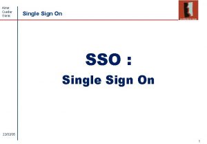 Aime Cuellar Garac Single Sign On SSO Single