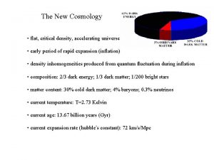 Critical density cosmology