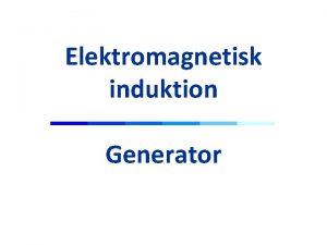 Elektromagnetisk induktion