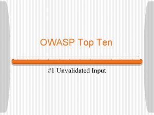 Owasp top ten 2016