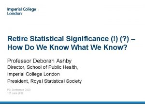 Retire statistical significance