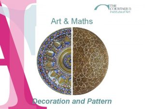 Maths decoration