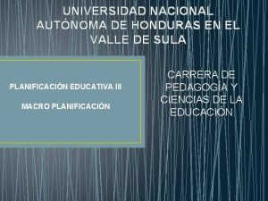 Estructura del sistema educativo de honduras