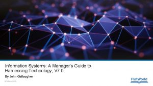 Information Systems A Managers Guide to Harnessing Technology