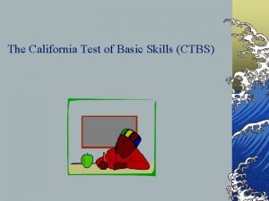 California test of basic skills