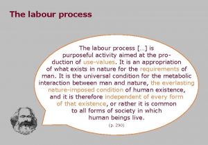 Labour is purposeful process of