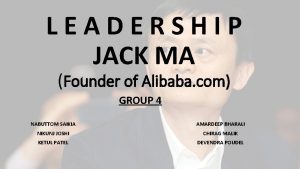 Jack ma's leadership style