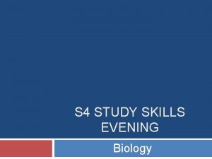 Advanced higher biology