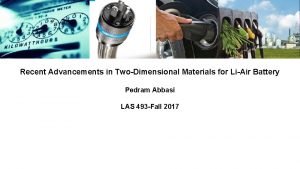 Recent Advancements in TwoDimensional Materials for LiAir Battery