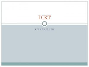 Gjentakelse i dikt
