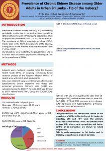 Prevalence of Chronic Kidney Disease among Older Adults