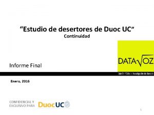 Continuidad de estudios duoc Continuidad de estudios duoc