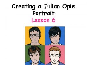 Creating a Julian Opie Portrait Lesson 6 Connector