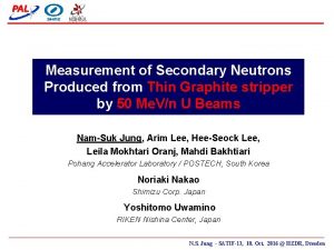 Measurement of Secondary Neutrons Produced from Thin Graphite