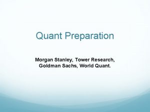 Goldman sachs puzzles