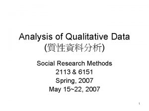 Qualitative data quantitative data