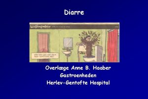 Diarre Overlge Anne B Haaber Gastroenheden HerlevGentofte Hospital