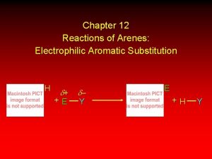 Chapter 12 Reactions of Arenes Electrophilic Aromatic Substitution