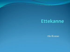 Ettekanne Alo Konno Crosssite scripting XSS https www