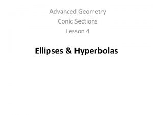 Conjugate and transverse axis Conjugate and transverse axis